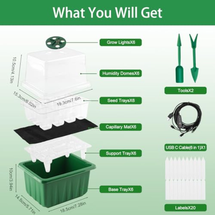 Taca do rozsady z oświetleniem – Seed Starter Tray recenzja i cena