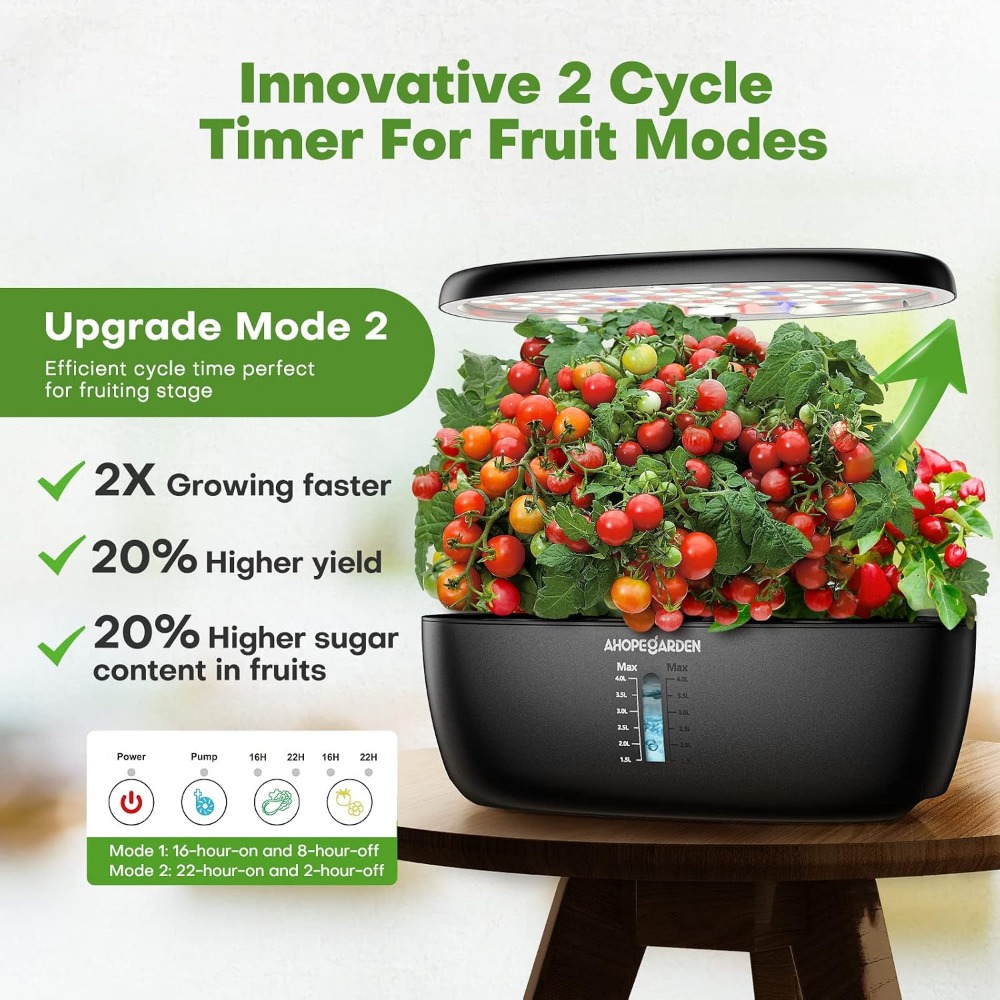 12-pojemnikowy ogród hydroponi – Hydroponic Kit recenzja i cena