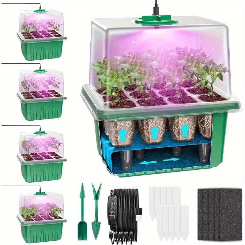 Oświetlenie LED do uprawy rośl – Seed Starter Tray recenzja i cena