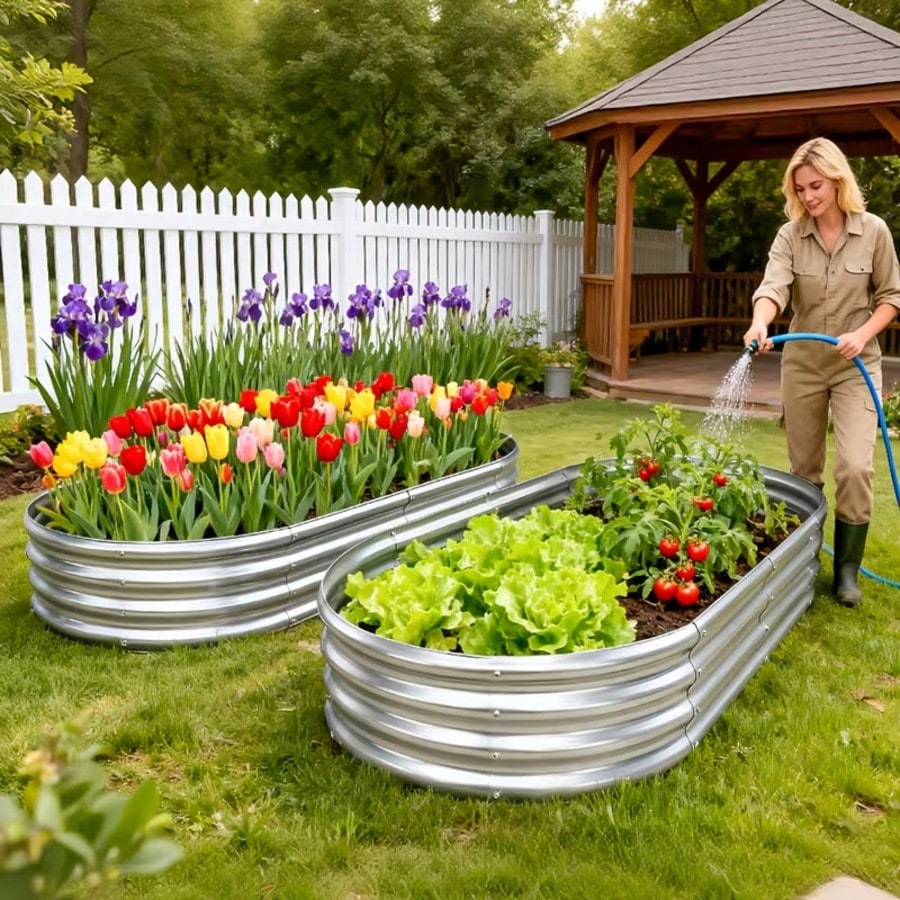 2 sztuki – pogłębiene, owalne, – Raised Garden Bed recenzja i cena