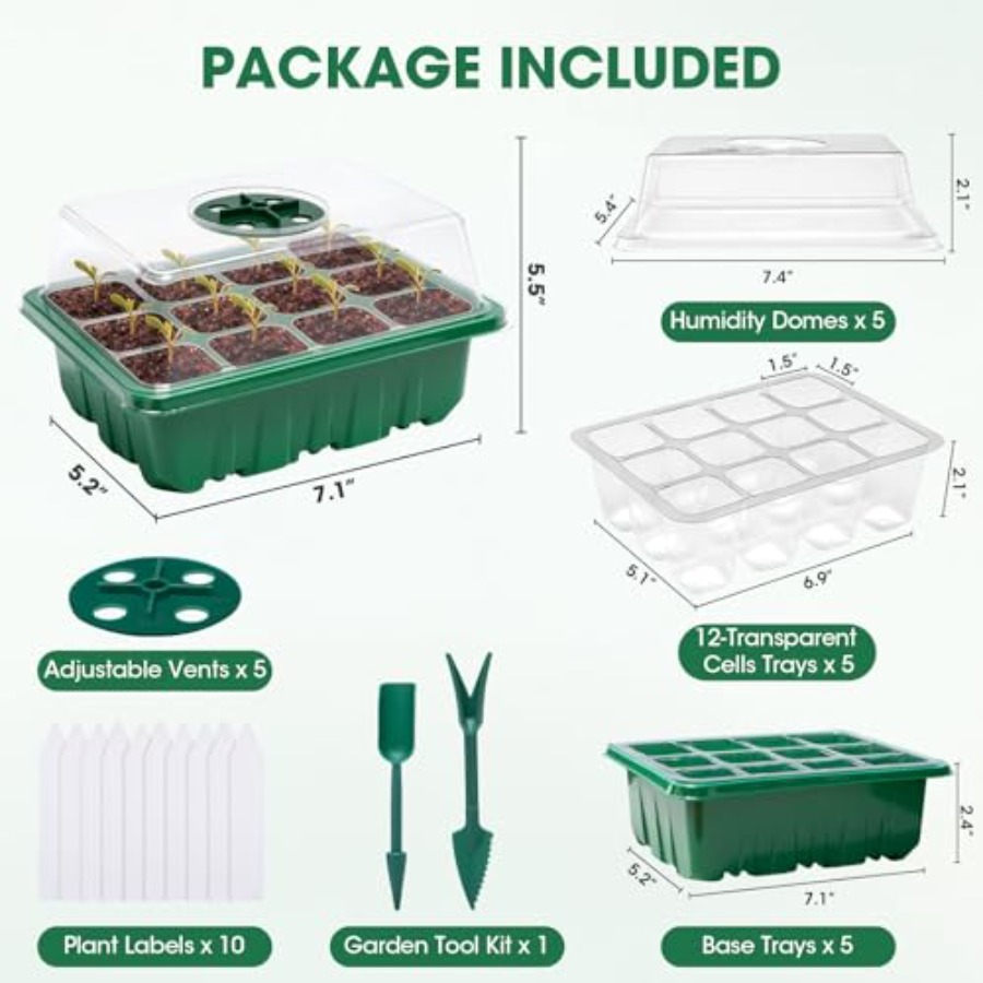 5 Zestawów Tacek do Rozsady z  – Seed Starter Tray recenzja i cena